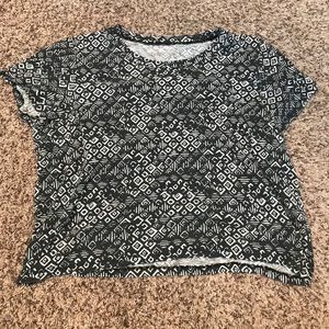 aztec print crop top